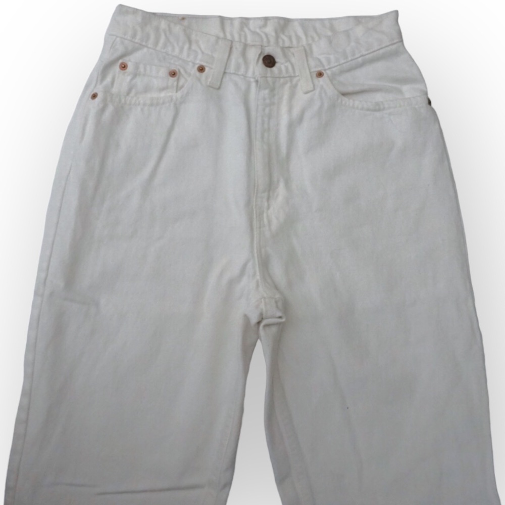 Vintage 90s Usa Levi’s 521 Tapered Fit Tapered Le… - image 3